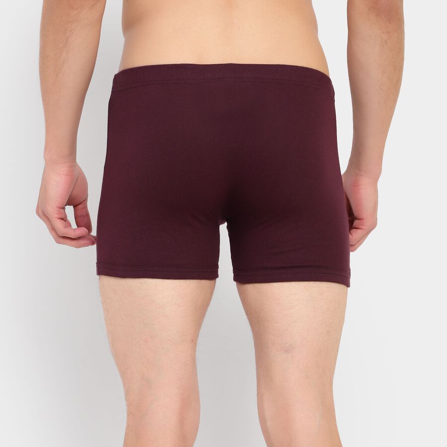 Men's Cotton Trunk, Wine, large